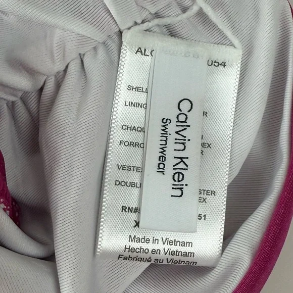 Calvin Klein Swimwear Bikini Bottom Womens XL Pink Solid Swim NWT - Picture 3 of 10
